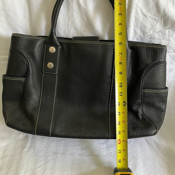 Michael Kors Black Pebble Leather Large Satchel - Picture 8 of 9